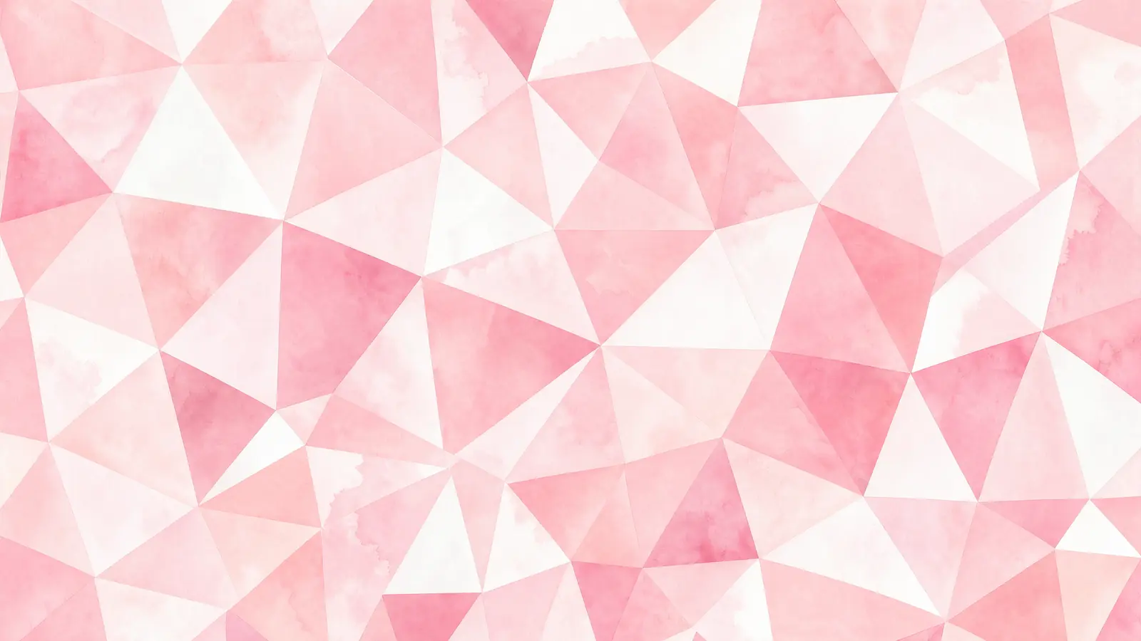 Papier peint géométrique rose pastel triangles aquarelle