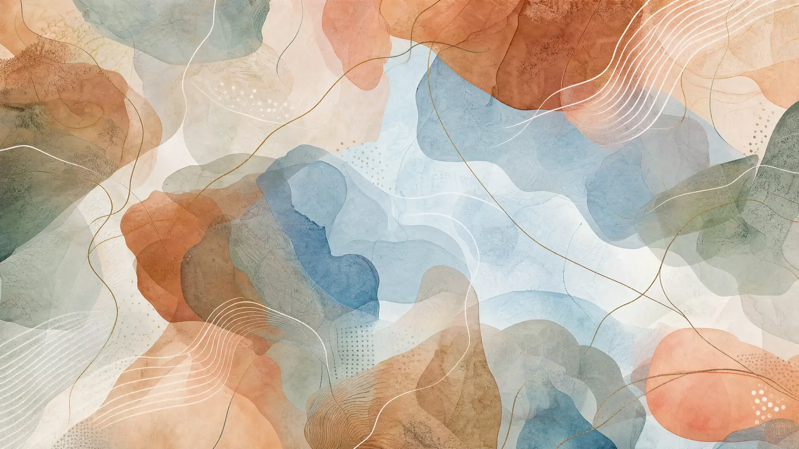 Papier peint IA Abstraction organique terre & glaces