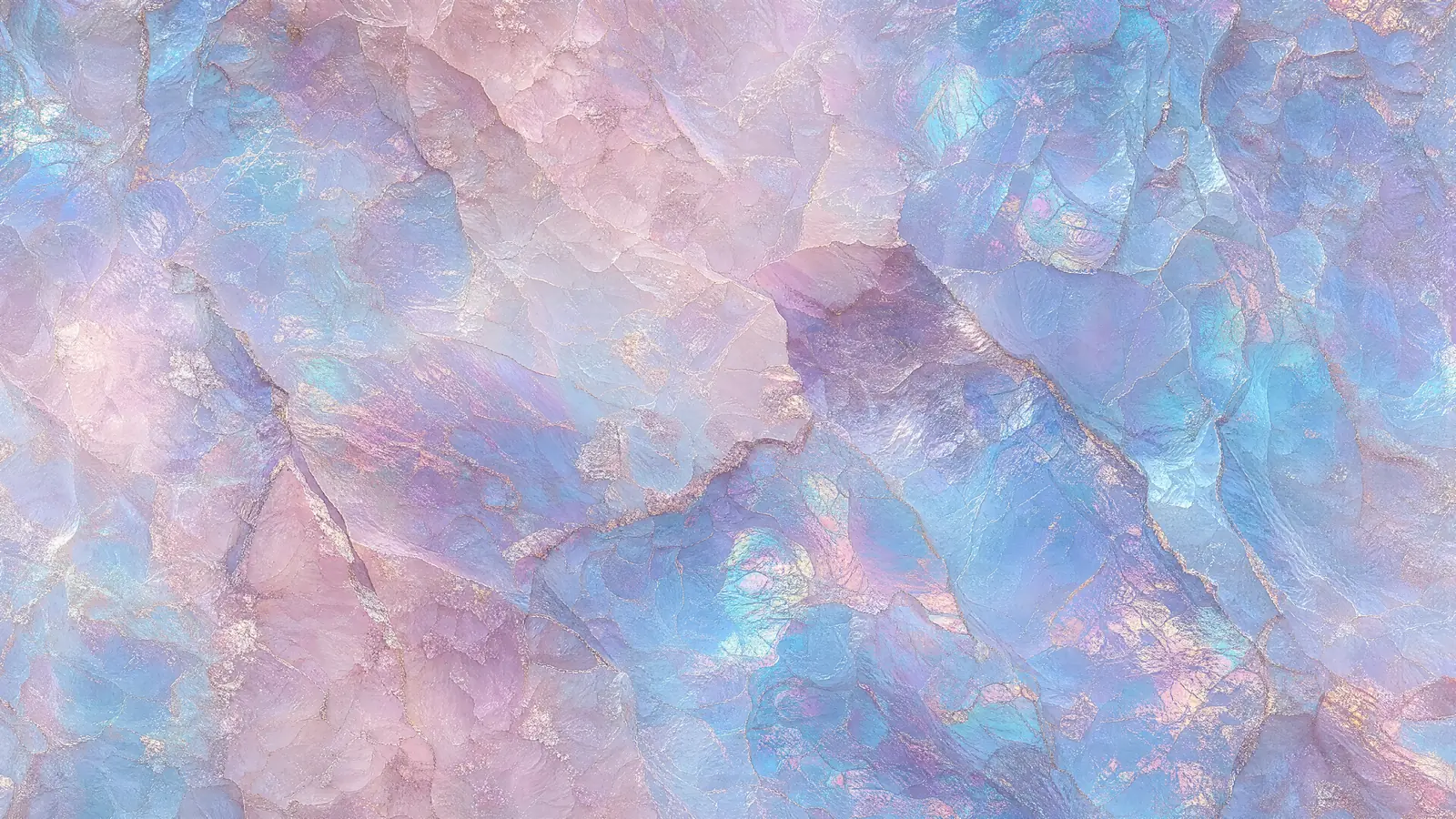 Papier peint panoramique Abstraction minérale irisée