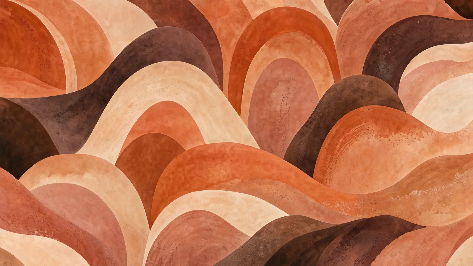 Papier peint panoramique Arches organiques terreuses