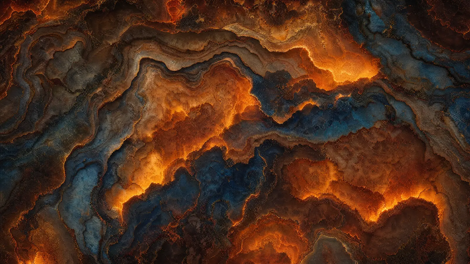 Papier peint panoramique Magma Minéral Lumineux