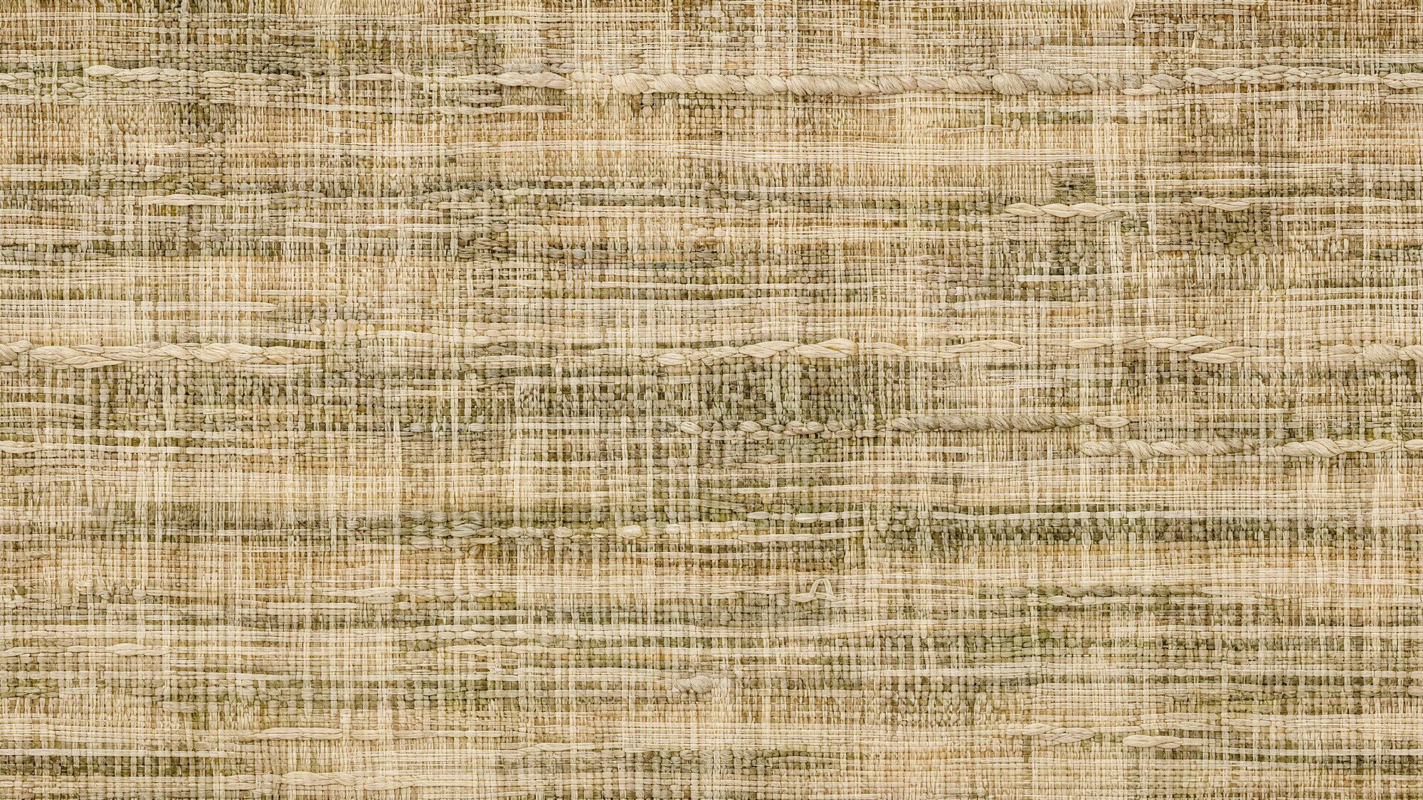 Papier peint panoramique Tissage lin & chanvre texturé