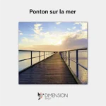 Ponton sur la mer