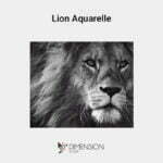 Lion-Aquarelle