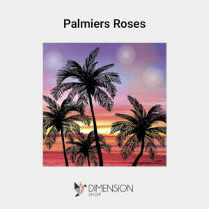 tableau-palmiers-roses